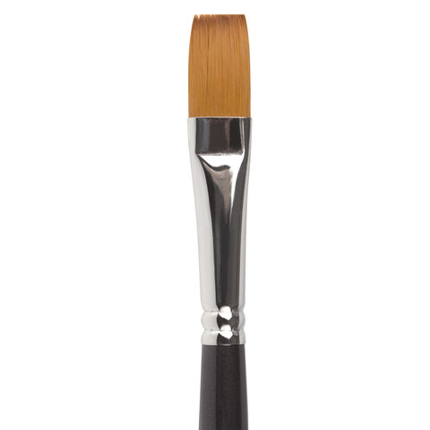 Кисть художественная проф. BRAUBERG ART CLASSIC, синтетика мягкая под колонок, плоск, № 10, кор руч