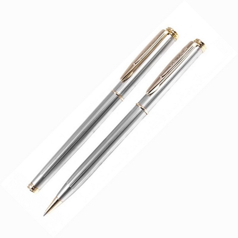 Набор письменных принадлежностей Pierre Cardin Pen&Pen серебристый (шариковая ручка, роллер)