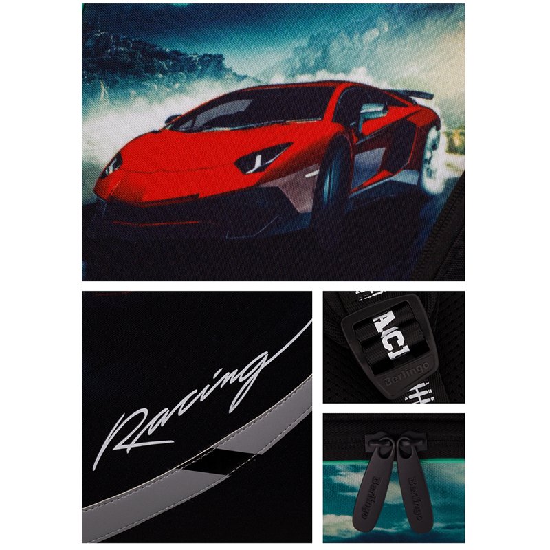 Ранец Berlingo Nova «Racer» 37×28×18см, 2 отделения, 2 кармана, анатомическая спинка