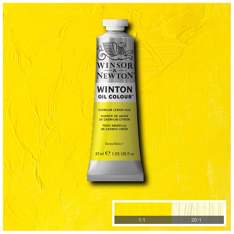 Краска масляная художественная Winsor&Newton «Winton», 37мл, туба, лимонный кадмий