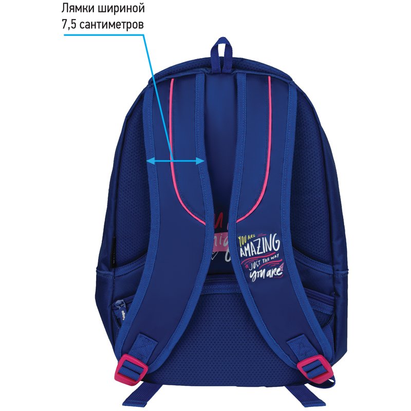 Рюкзак Berlingo inStyle «Joy» 41×27×20см, 3 отделения, 1 карман, эргономичная спинка
