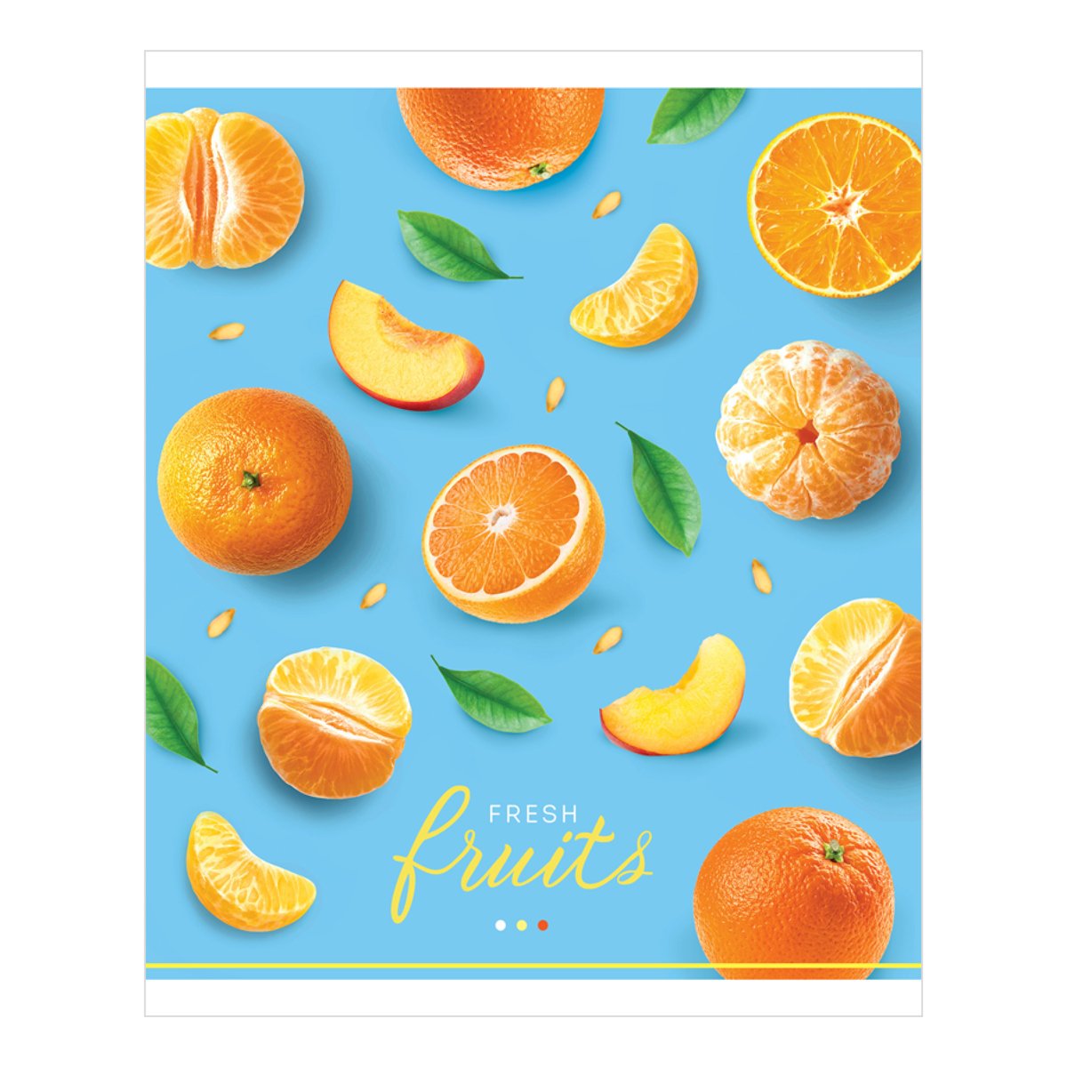 Тетрадь 48л., А5, клетка ArtSpace «Фрукты. Juicy fruits», эконом