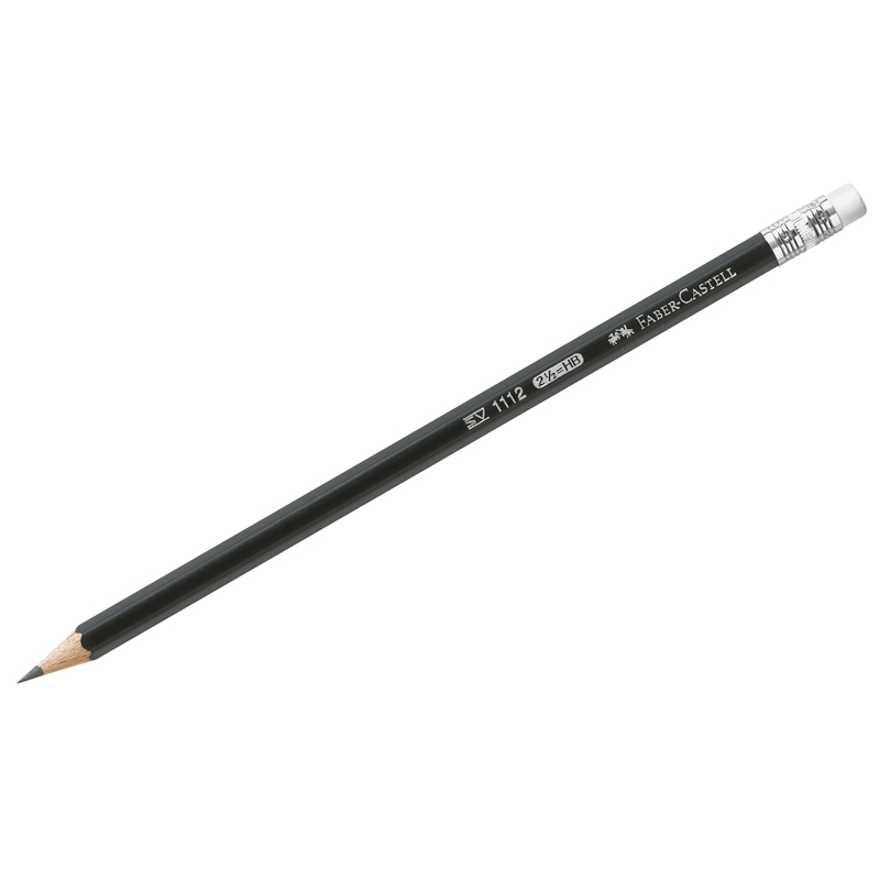 превью Карандаш ч/г Faber-Castell «1112» HB, с ластиком, заточен. 
