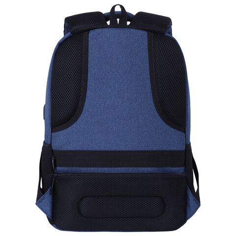 Рюкзак HEIKKI SECURE (ХЕЙКИ) универсальный, отделение для ноутбука, синий, 46×31x19 см