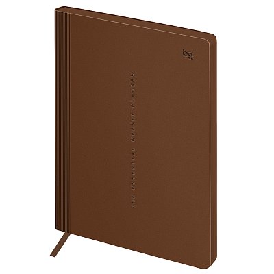 Еженедельник недатированный, B5, 64л., твердый переплет, кожзам, BG «Vienna. Dark brown», коричневый