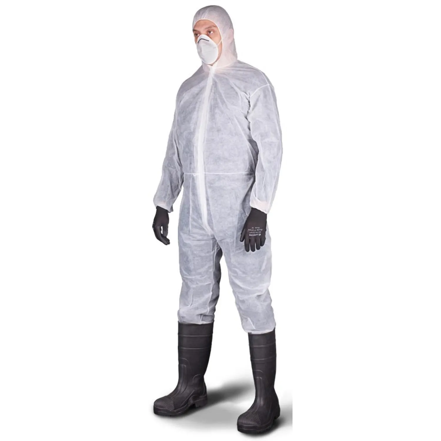 превью Комбинезон однораз. защит с капюш Zonegard белый р-р М (EP428)