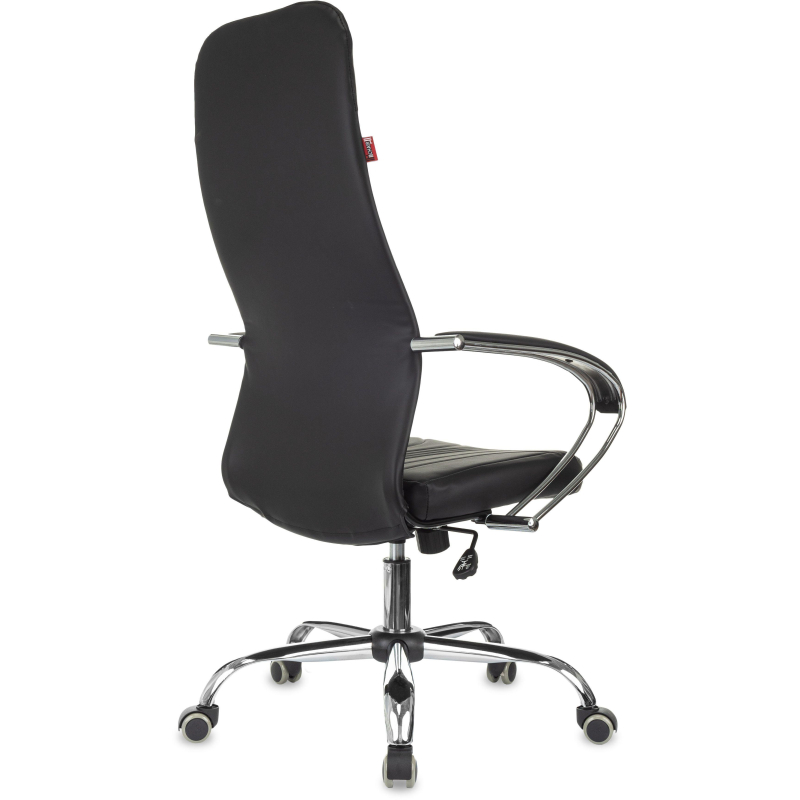 Кресло VB_EChair 655LT SL/TPU черный экокожа крестов. хром