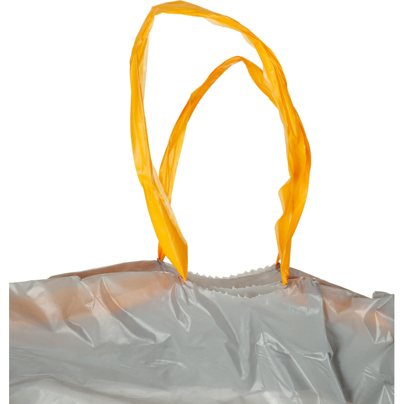 Мешки для мусора ПВД 70л с завязками 35мкм 10шт/рул серые 65×74см Премиум