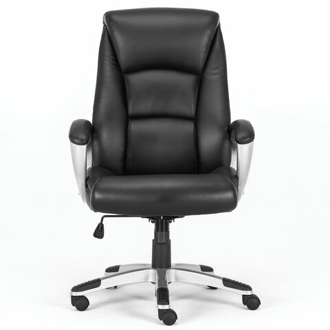 Кресло офисное BRABIX PREMIUM «Grand EX-501», рециклированная кожа, черное, 531950