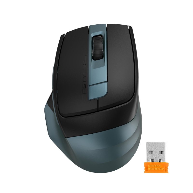 Мышь компьютерная A4Tech Fstyler FB35C зел/черн оптич(2400dpi) WLS(6but)