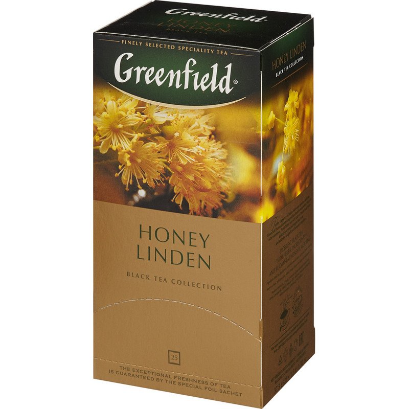 Чай Greenfield Honey Linden черный с добавками 25пак*1.5г