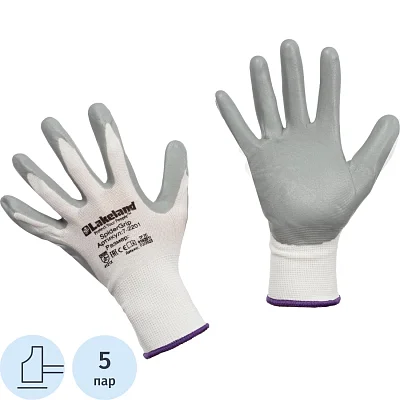 Перчатки защ. полиэфирн. Lakeland SpiderGrip 7-2201с всп. нитр. р. XL(5пар/уп)