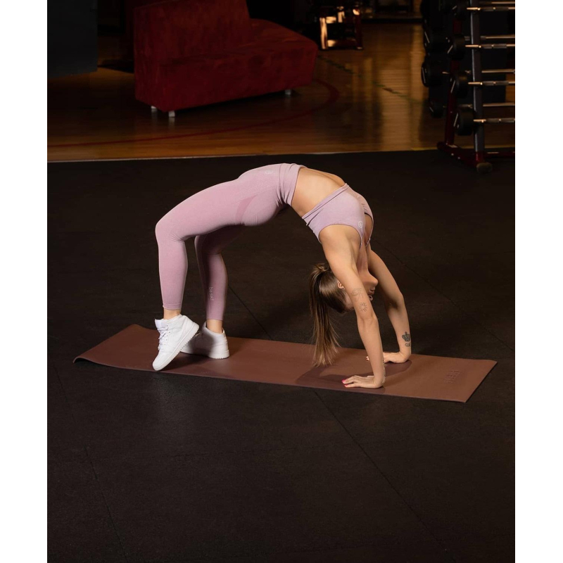 Коврик для йоги плотн STARFIT FM-103 PVC HD,0.6см,183×61, шокол, ЦБ-00001473