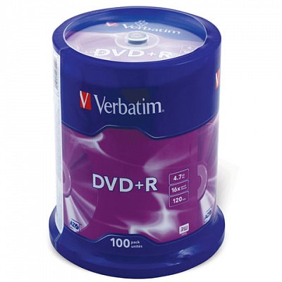 Носители информации Verbatim DVD+R43551