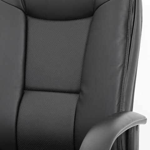 Кресло офисное BRABIX PREMIUM «Work EX-513», экокожа, черное
