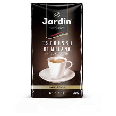 Кофе молотый JARDIN (Жардин) «Espresso di Milano», натуральный, 250 г, вакуумная упаковка