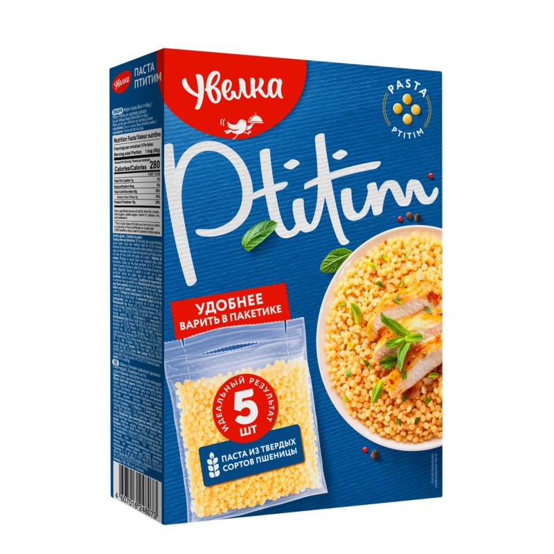 Макароны Увелка Паста Птитим 5 штук по 80 г арт. 1196371 - купить в ...