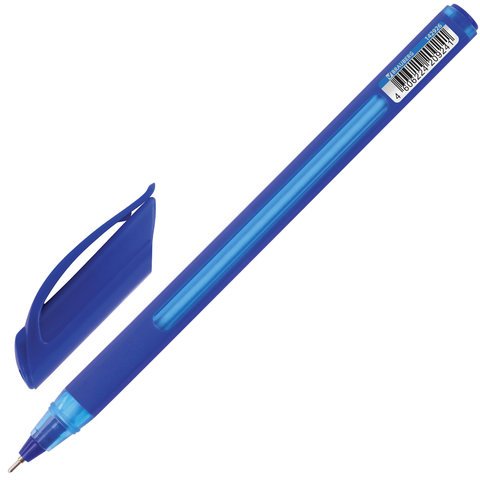 Ручка шариковая масляная BRAUBERG «Extra Glide Soft Blue», СИНЯЯ, узел 0.7 мм, линия письма 0.35 мм