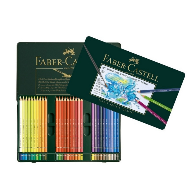 превью Карандаши акварельные художественные Faber-Castell «Albrecht Dürer», 60цв, метал. коробка