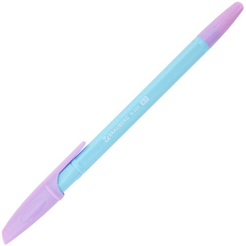 Ручки шариковые BRAUBERG «X-333 PASTEL MIX», НАБОР 8 ШТУК, СИНИЕ, узел 0.7 мм, линия письма 0.35 мм