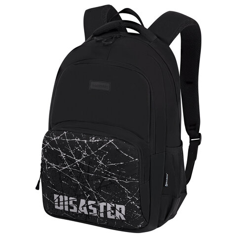 Рюкзак BRAUBERG CONCEPT универсальный, 2 отделения, светоотр. принт, Disaster, 45×30х18 см