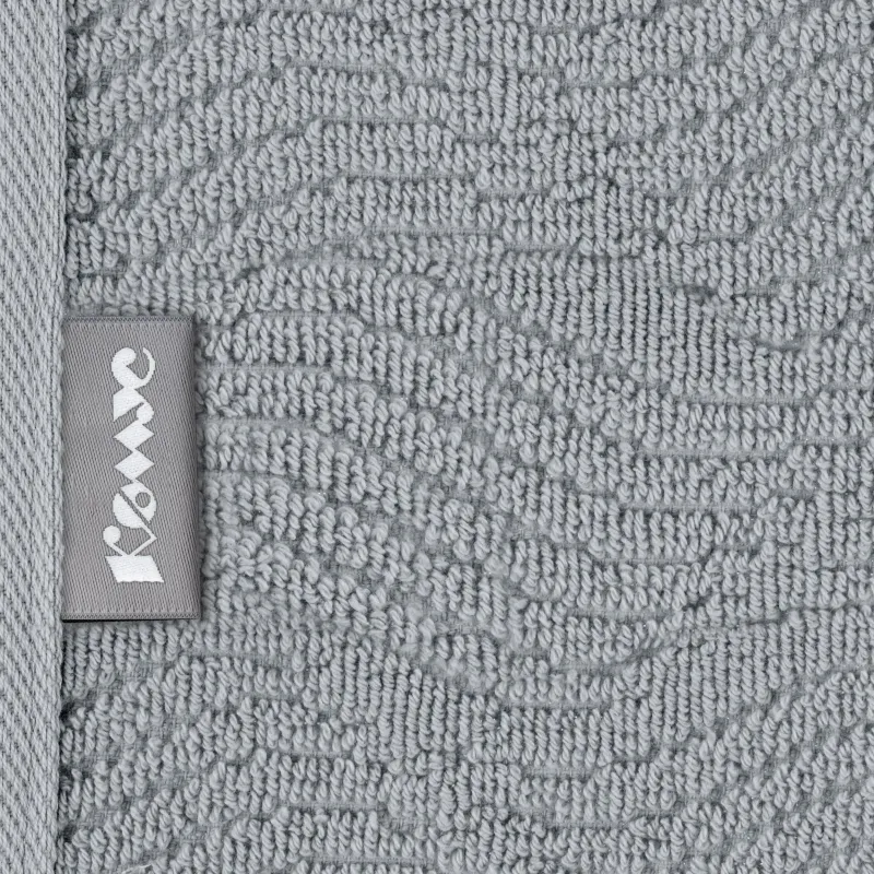 Полотенце махровое Комус банное бордюр Жаккард 70×120 см,500 г/м2, Голубой