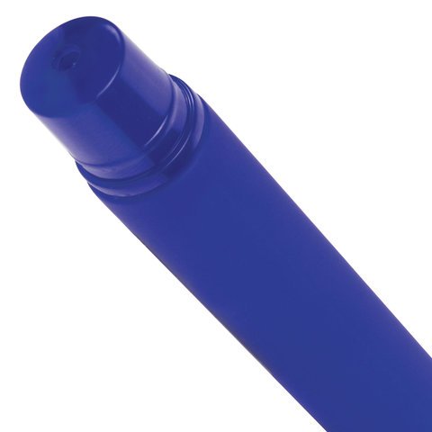 Ручка шариковая масляная BRAUBERG «Matt», СИНЯЯ, корпус синий, узел 0.7 мм, линия письма 0.35 мм