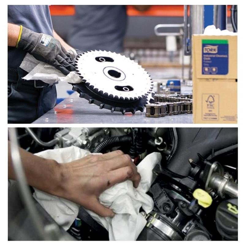 Протирочная бумага в рулонах Tork W1/W2 2-слойная (голубая, 2 рулона по 255 метров)