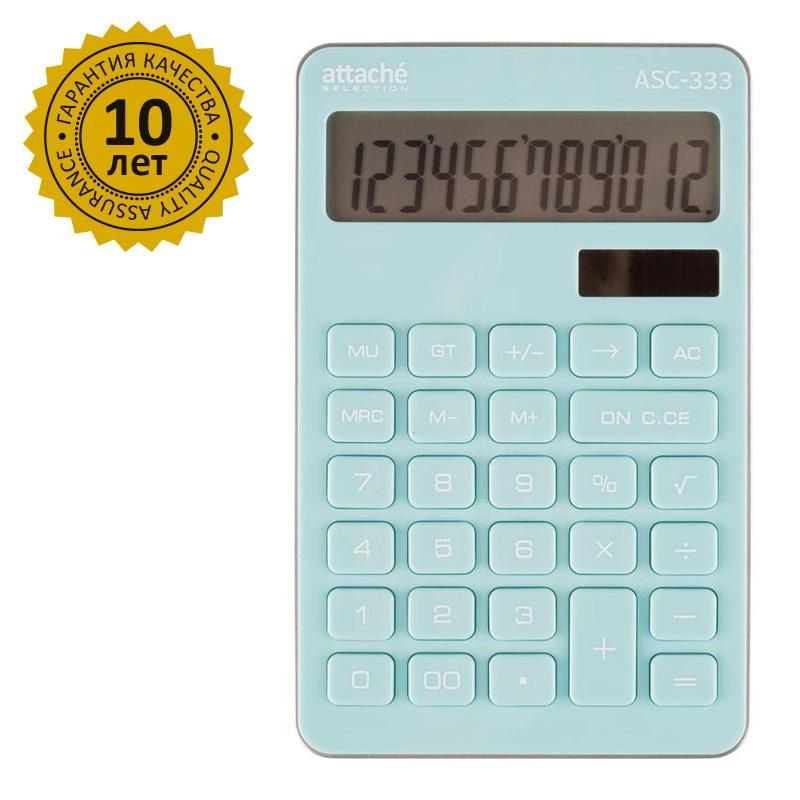 Калькулятор настоль. КОМПАКТ Attache Selection ASС-333.12р, дв. пит,170×108гол