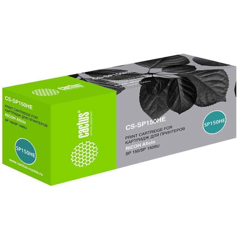 превью Картридж совм. Cactus SP150HE 408010 черный для Ricoh Aficio SP 150/SP 150SU (1500стр. )