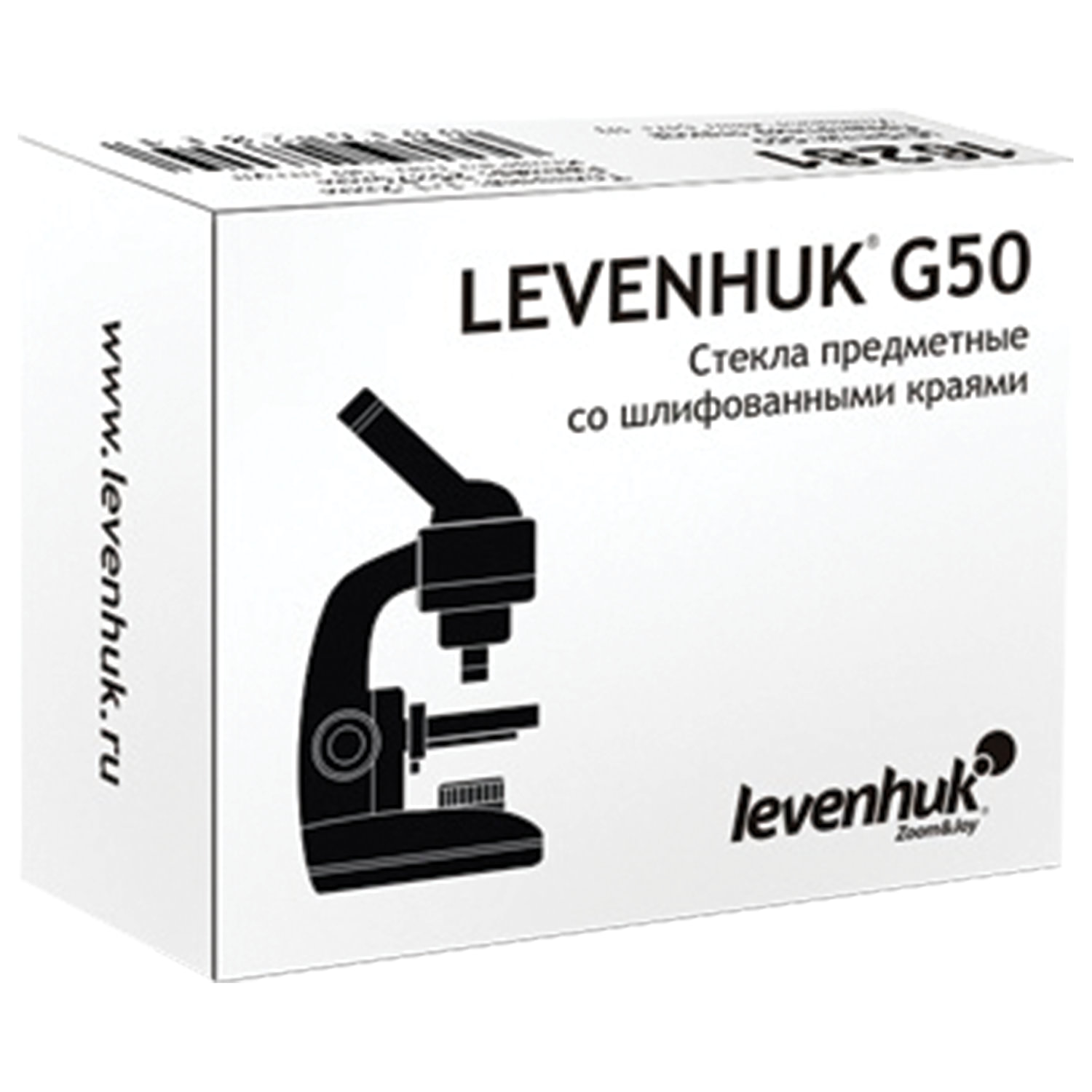 Стекла предметные LEVENHUK G50, для изготовления микропрепаратов, 75×25 мм, 1000-1200 мкм, 50 шт. 