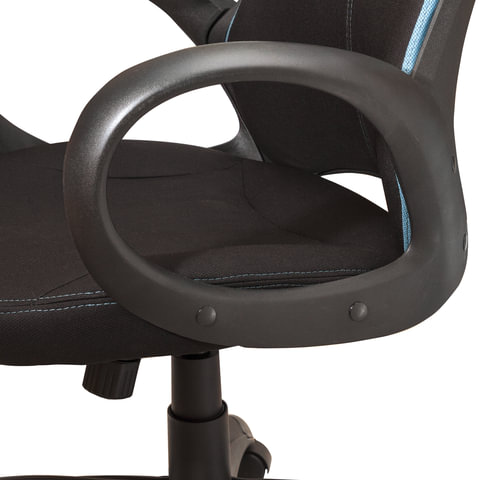 Кресло офисное BRABIX PREMIUM «Force EX-516», ткань, черное/вставки синие