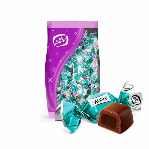 Конфеты KONTI «Моне» вкус трюфель с мятой, 1000 г