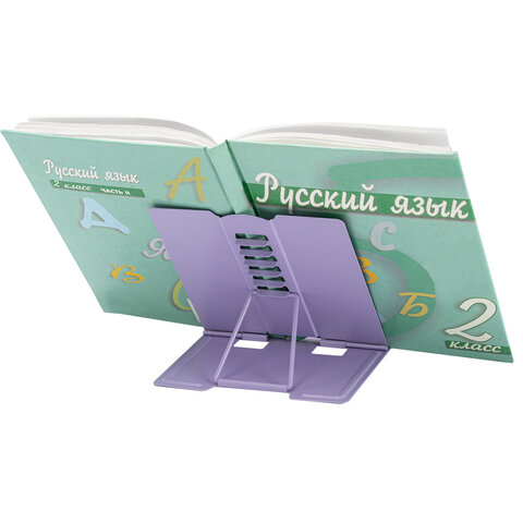 Подставка для книг и учебников BRAUBERG KIDS mini «Monsters» с таблицей умножения, регулируемый угол наклона, металлическая