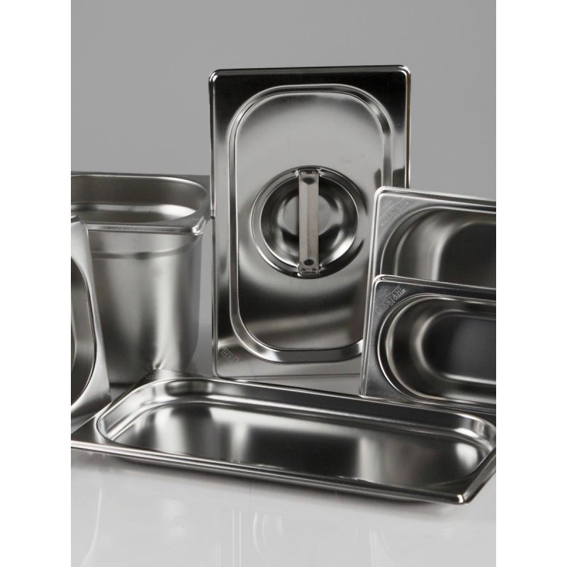 Гастроемкость LUXSTAHL нерж. сталь, GN 1/2, 32.7×26.5×4см, (га08)