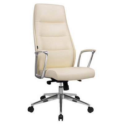 Кресло BRABIX PREMIUM ''Adept EX-752'', синхромеханизм, алюминий, экокожа, бежевое