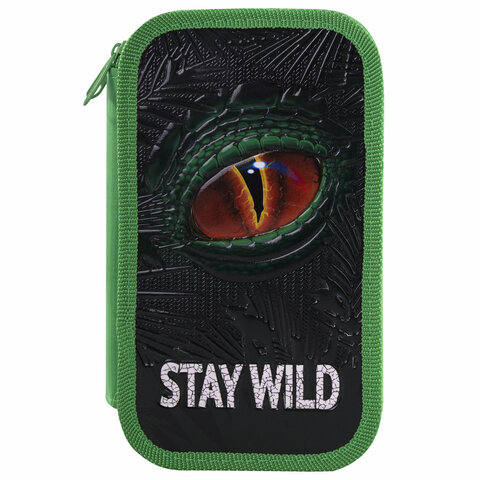 Пенал ЮНЛАНДИЯ2 отделениеламинированный картонконгрев19×11 см«Stay wild»270889
