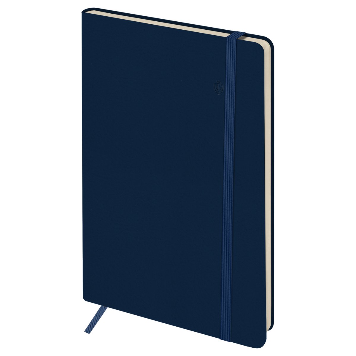 Записная книжка А5 96л. ЛАЙТ, кожзам, Greenwich Line «Classic. Dark blue», с резинкой, блок без линовки
