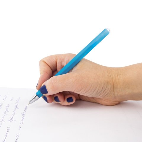 Ручка шариковая масляная BRAUBERG «FRUITY ST», СИНЯЯ, корпус soft touch, узел 0.7 мм, линия письма 0.35 мм