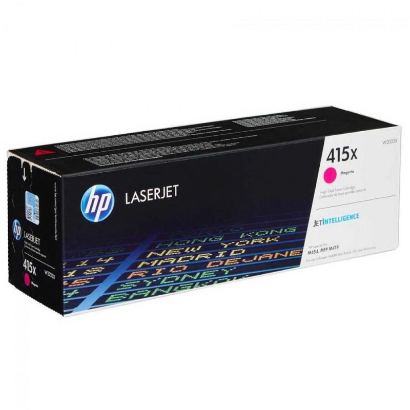 Тонер-картридж HP 415X W2033X пурпурный повышенной емкости оригинальный