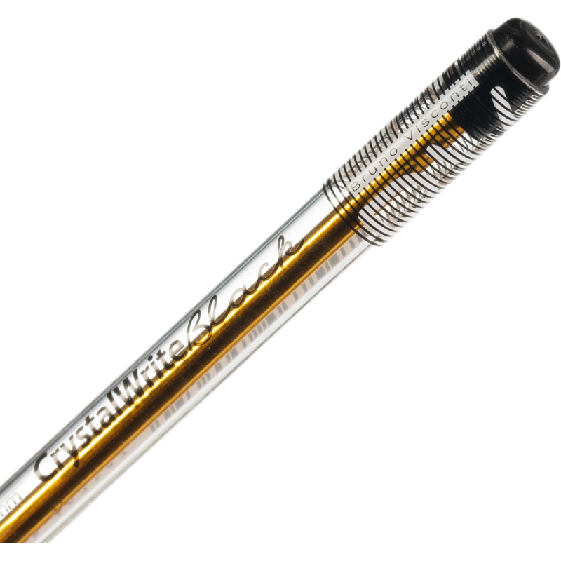 Ручка шариковая BrunoVisconti неавтомат. CRYSTALWRITE, черн,038мм,20-0404/02