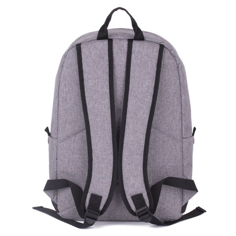 Рюкзак BRAUBERG универсальный, сити-формат, «Grey Melange», с защитой от влаги, 43×30х17 см