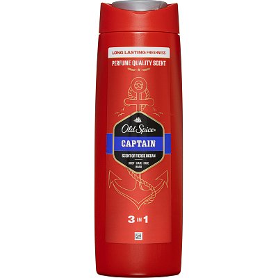Гель для душа OLD SPICE гель д/душа+шампунь 3в1 Captain 400мл