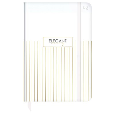 Ежедневник недатированный А5, 136л., 7БЦ BG «Minimal. White», глянцевая ламинация, отд. фольгой