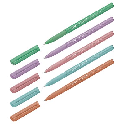 Ручка шариковая Luxor «Liquiwrite» синяя, 0.7мм, с антибактериальным грипом, корпус ассорти