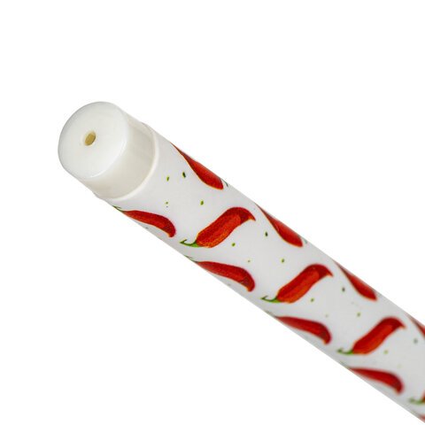 Ручка шариковая BRAUBERG SOFT TOUCH STICK «CHILI PEPPER», СИНЯЯ, мягкое покрытие, узел 0.7 мм