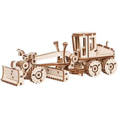 Конструктор деревянный ТРИ СОВЫ «Автогрейдер», 15.5×5×5.5см, 108 деталей, пакет с еврослотом