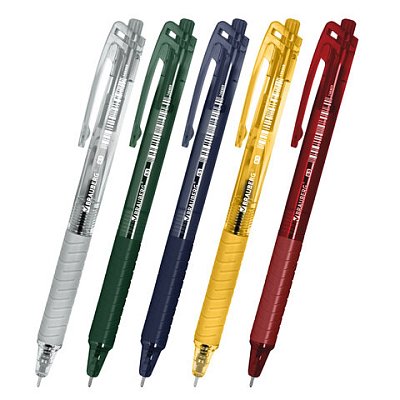 Ручка шариковая автоматическая с грипом BRAUBERG «CLASSIC DARK COLOR», СИНЯЯ, ассорти, пишущий узел 0.5 мм, линия письма 0.35 мм