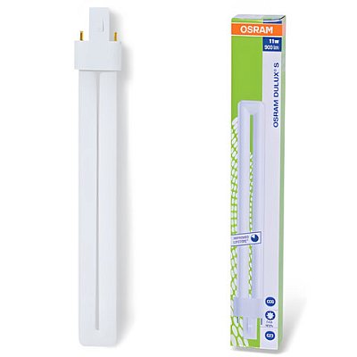 Лампа люминесцентная OSRAM DULUX S 11W/21-84011 ВтU-образнаяхолодный белый светцоколь G23