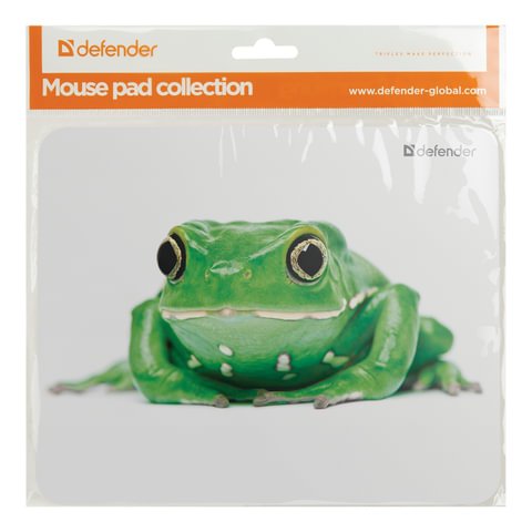 Коврик для мыши DEFENDER Wild Animals, резина+джерси, 220×180×2 мм, 8 видов